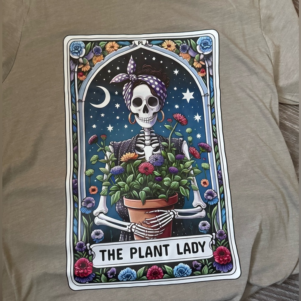 Bella Canvas Gray 'The Plant Lady' Tee